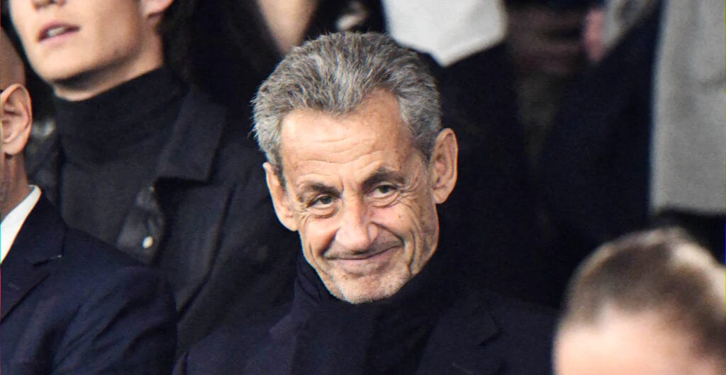 Stadium tribune image used for coverage of a former head-of-state sentencing