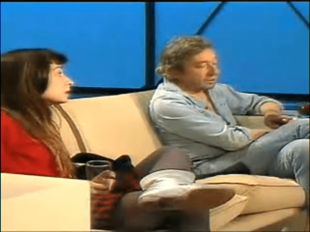 Vintage TV interview tied to a profile of a French rock icon
