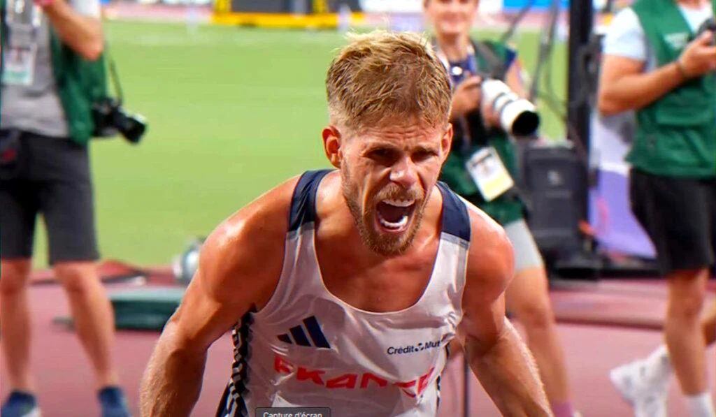 championne-de-l-ombre duo d'athlètes et préparation olympique