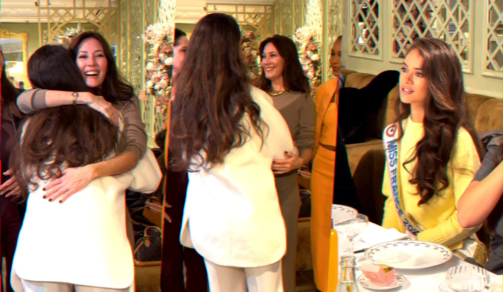 Miss France 2026 first official outing at La Durée in Paris