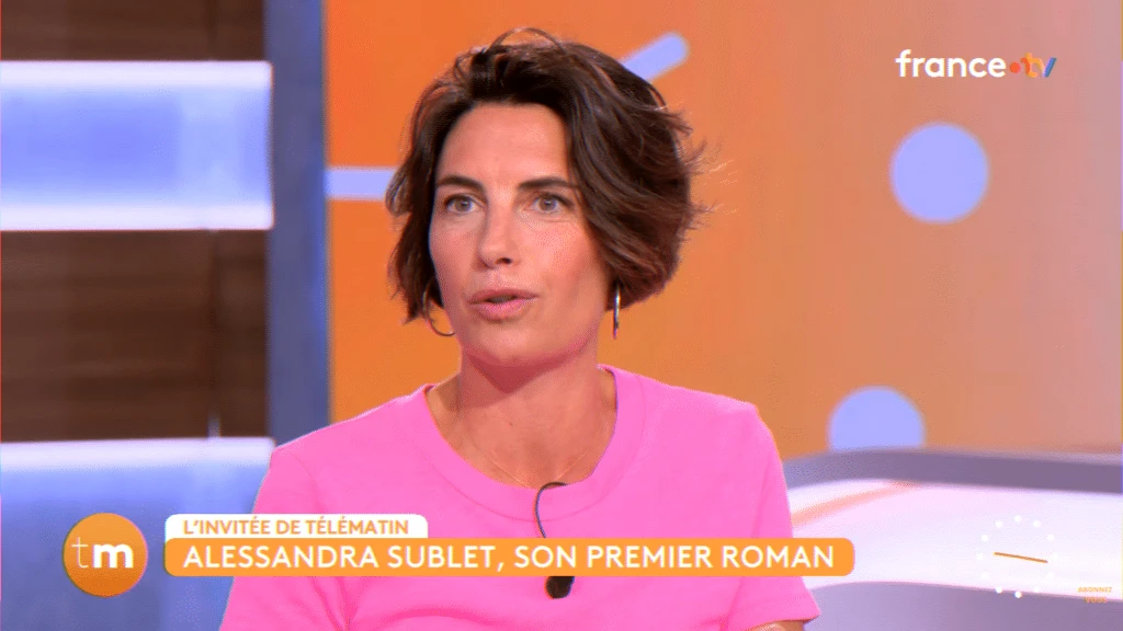 french tv presenter promotes debut novel on morning show