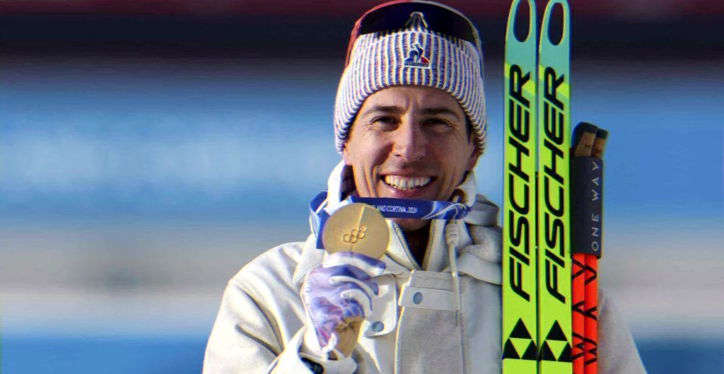 french biathlete national record nine olympic medals