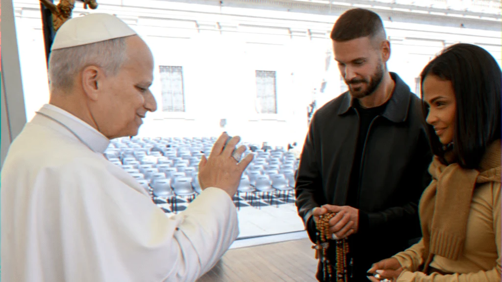 Vatican blessing for a music couple ahead of the Adrénaline Tour