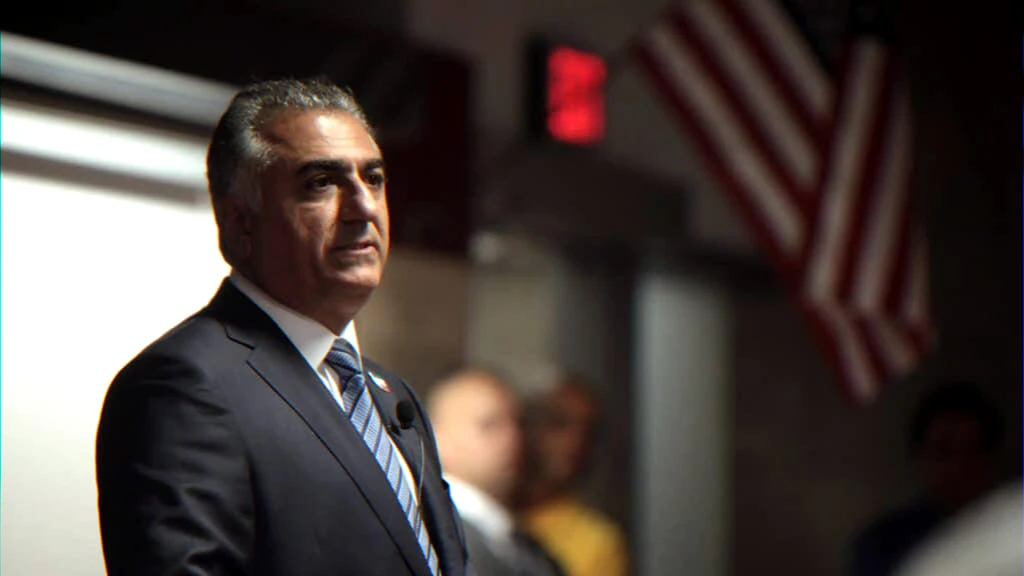 Berlin press conference highlighting tensions within the Iranian diaspora