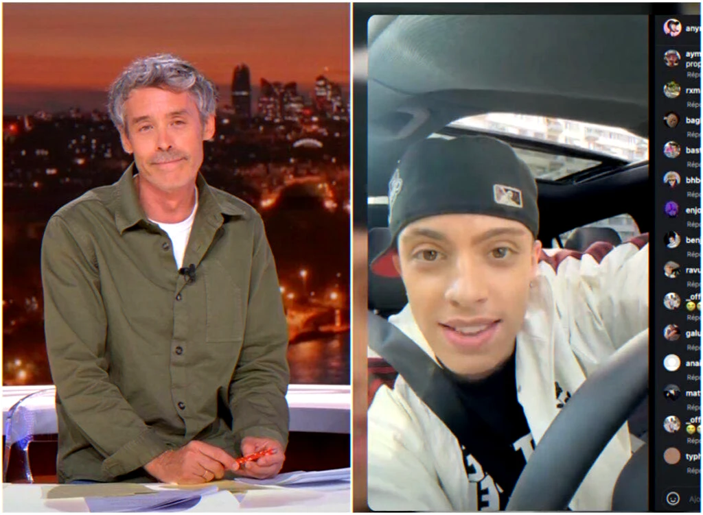 streamer-late-for-tv-show-split-screen-gps-joke